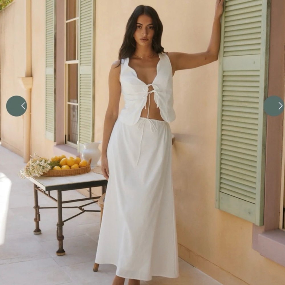 Chic White Two-Piece Set from
Fortunate One
